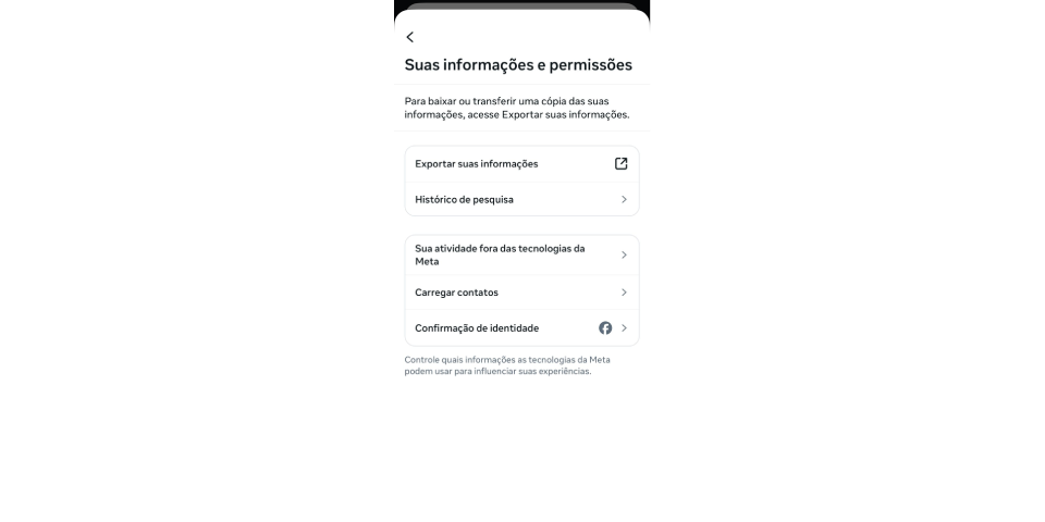 Baixar suas mensagens pelo Instagram