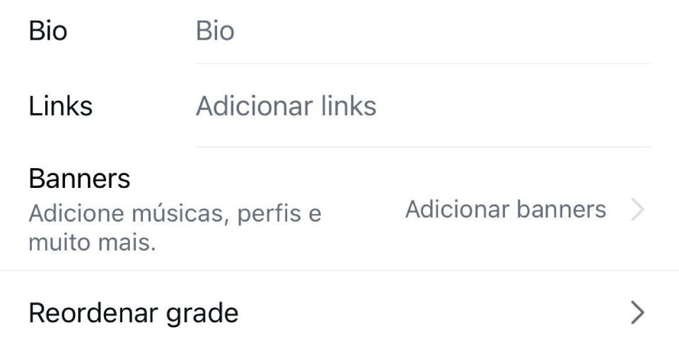Como acessar a opção de música no perfil