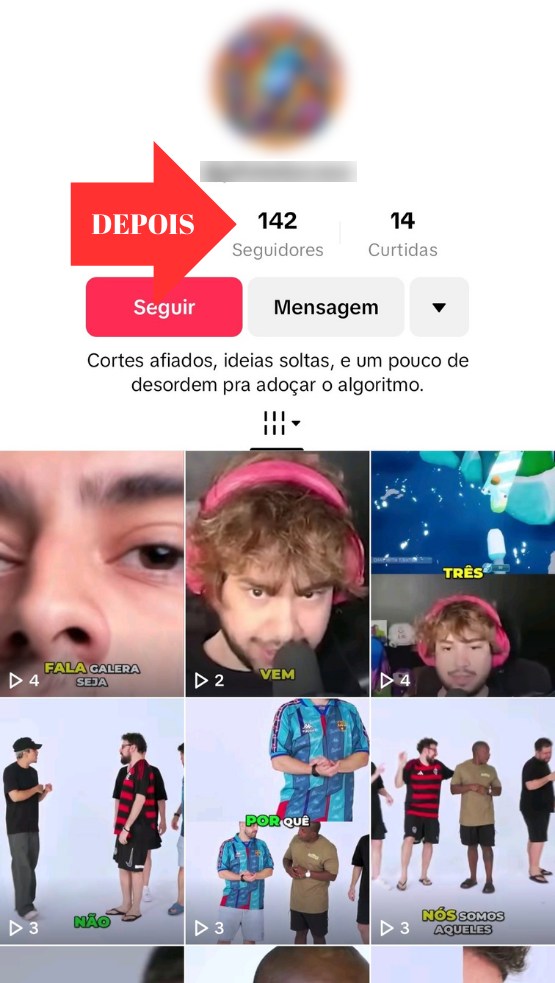 Depois de comprar seguidores brasileiros no TikTok