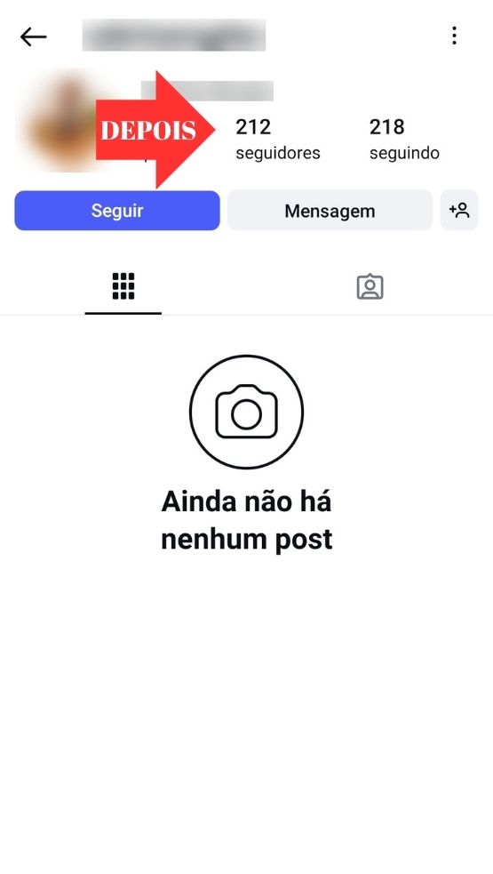 Depois de comprar seguidores no Instagram